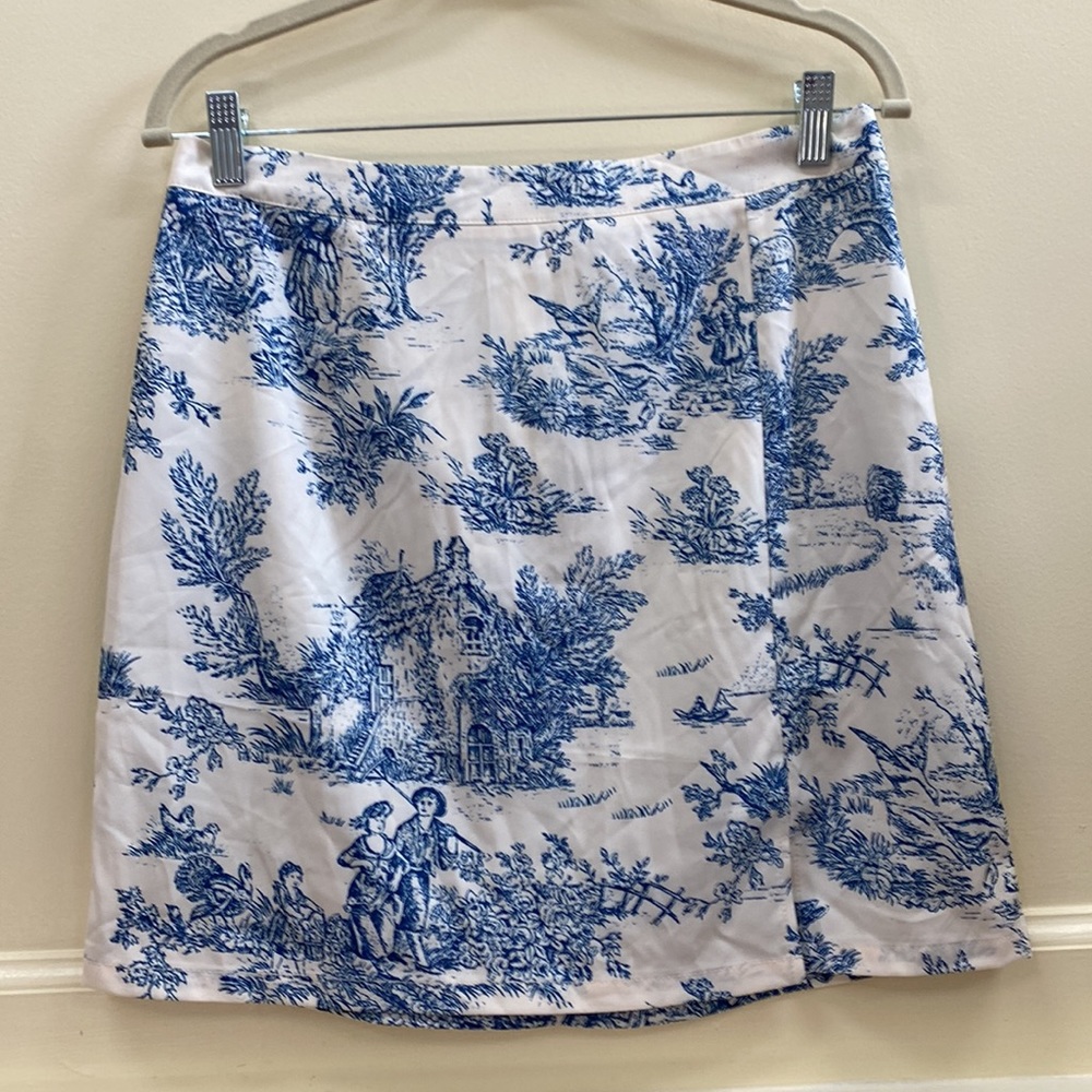 NWT Cider Toile XL women’s de Jouy mini skirt